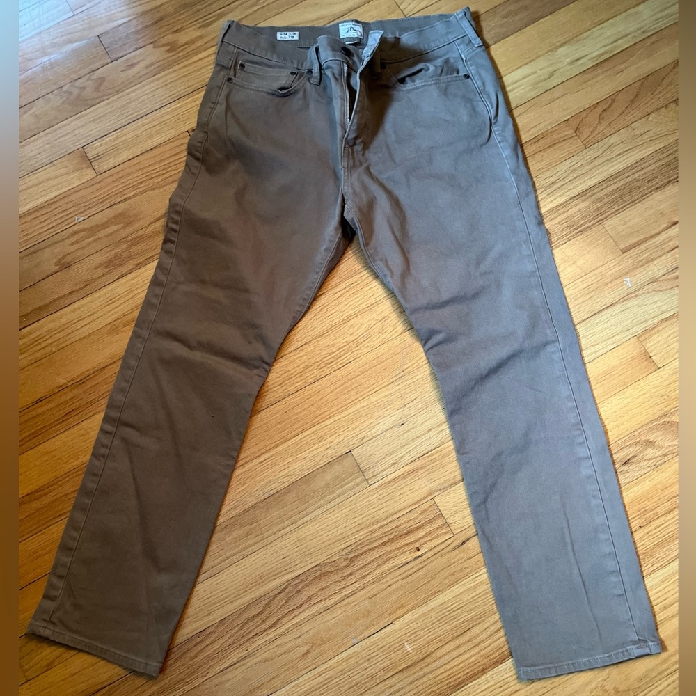 Mens J. Crew 770 Stretch Jeans 34 waist, 30 length Color - vintage dill